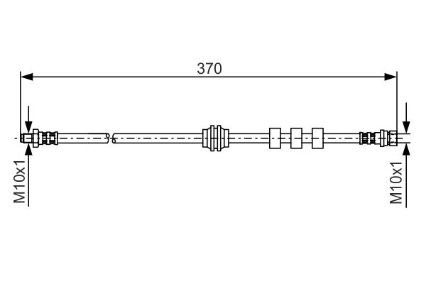 Picture of Brake Hose - BOSCH - 1 987 476 886