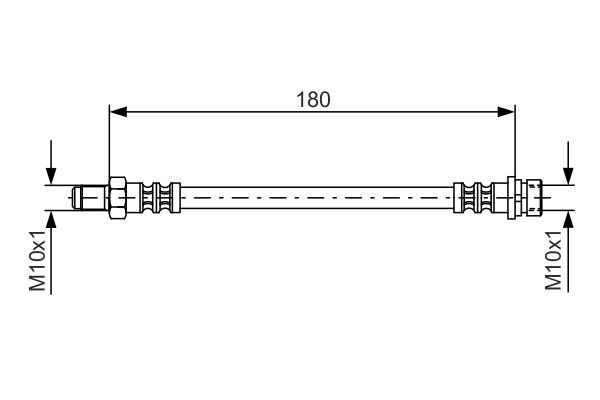 Picture of Brake Hose - BOSCH - 1 987 476 887