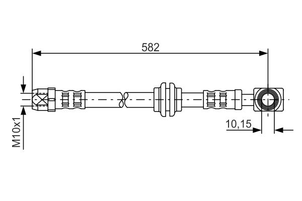 Picture of Brake Hose - BOSCH - 1 987 476 991