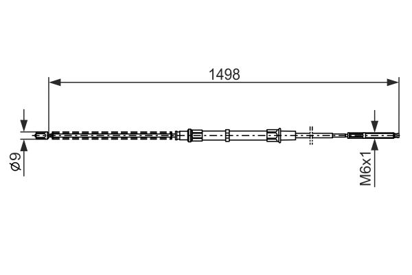 Picture of Cable Pull -  parking brake - BOSCH - 1 987 477 338