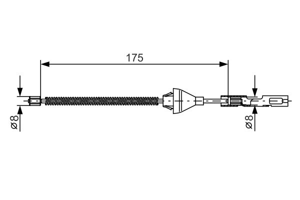 Picture of Cable Pull -  parking brake - BOSCH - 1 987 477 906