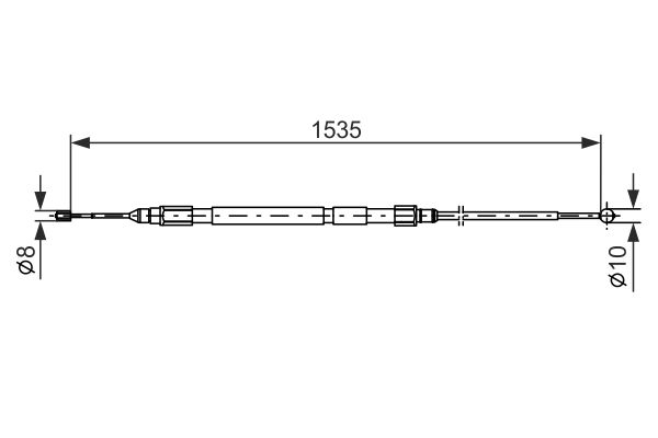 Picture of Cable Pull -  parking brake - BOSCH - 1 987 477 950