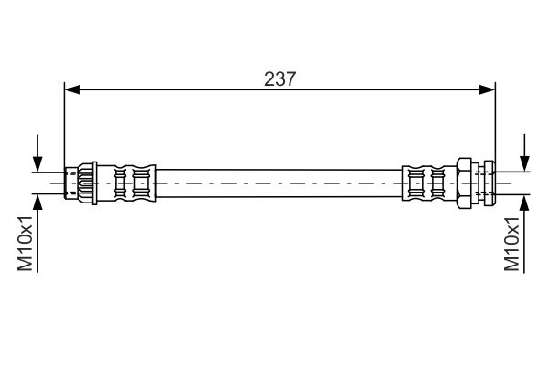 Picture of Brake Hose - BOSCH - 1 987 481 052