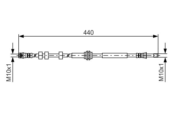 Picture of Brake Hose - BOSCH - 1 987 481 430