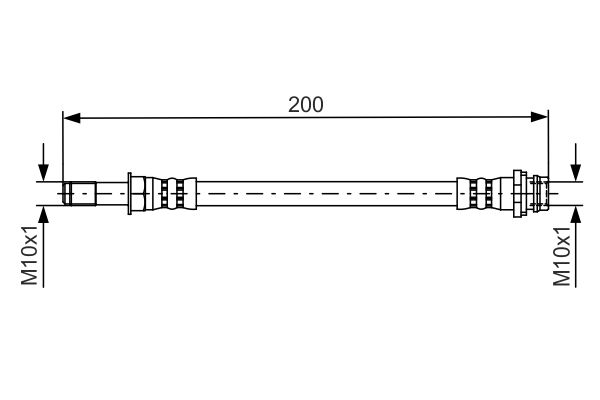Picture of Brake Hose - BOSCH - 1 987 481 443
