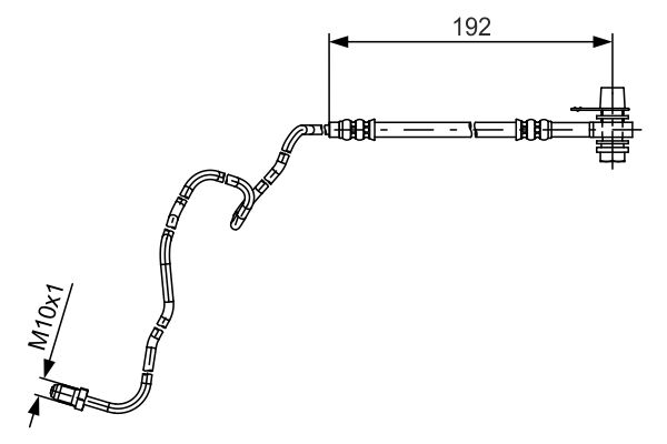 Picture of Brake Hose - BOSCH - 1 987 481 536