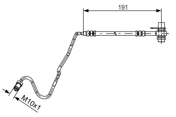 Picture of Brake Hose - BOSCH - 1 987 481 537