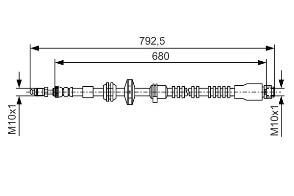 Picture of Brake Hose - BOSCH - 1 987 481 546