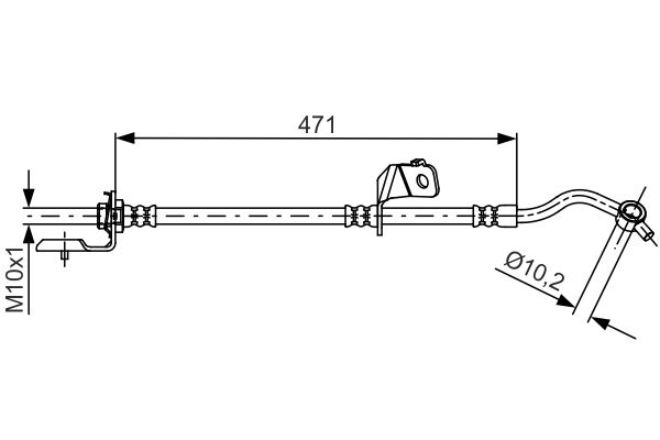 Picture of Brake Hose - BOSCH - 1 987 481 715