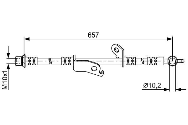 Picture of Brake Hose - BOSCH - 1 987 481 789