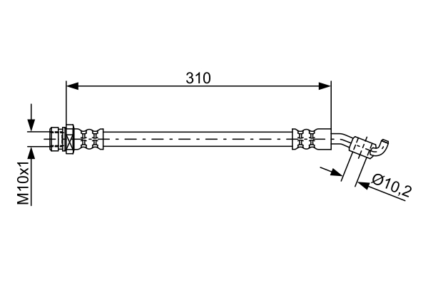 Picture of Brake Hose - BOSCH - 1 987 481 883