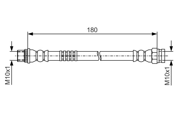 Picture of Brake Hose - BOSCH - 1 987 481 A44