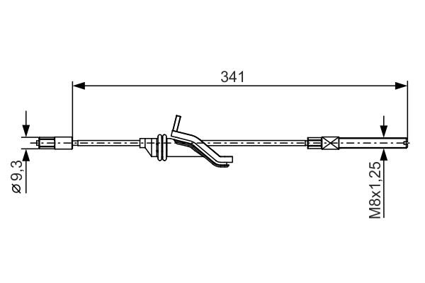 Picture of Cable Pull -  parking brake - BOSCH - 1 987 482 188