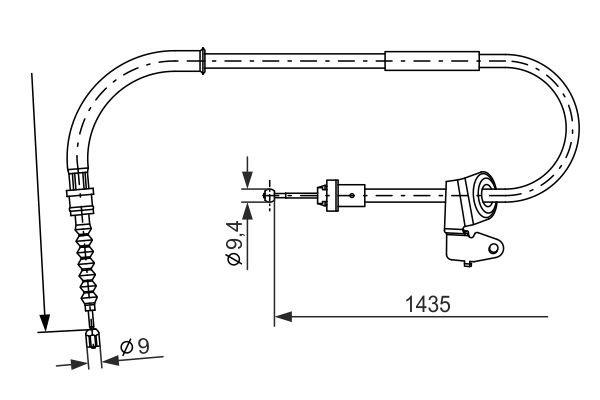 Picture of BOSCH - 1 987 482 230 - Cable, parking brake (Brake System)