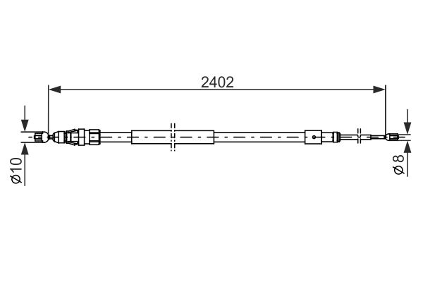 Picture of Cable Pull -  parking brake - BOSCH - 1 987 482 276