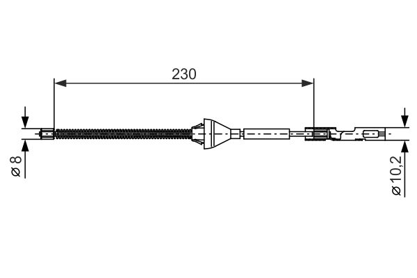 Picture of Cable Pull -  parking brake - BOSCH - 1 987 482 370