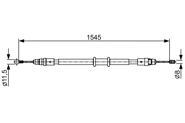 Picture of Brake Cables - BOSCH - 1 987 482 551