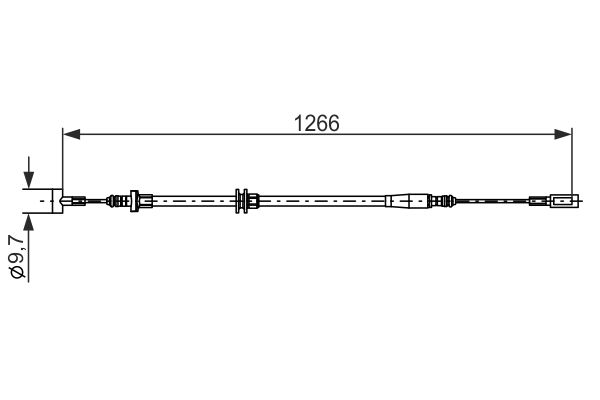 Picture of Brake Cables - BOSCH - 1 987 482 894