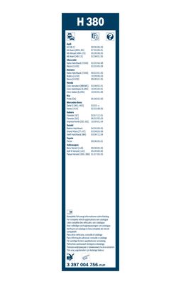 Picture of BOSCH - 3 397 004 756 - Wiper Blade (Window Cleaning)