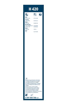 Picture of BOSCH - 3 397 004 758 - Wiper Blade (Window Cleaning)