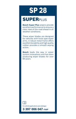 Picture of BOSCH - 3 397 006 047 - Wiper Blade (Window Cleaning)