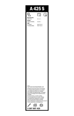 Picture of BOSCH - 3 397 007 425 - Wiper Blade (Window Cleaning)