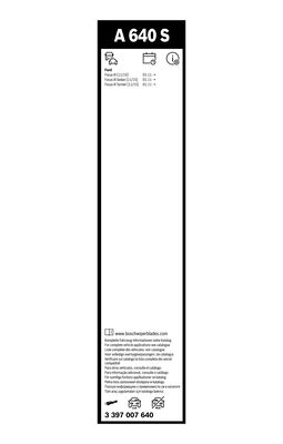 Picture of BOSCH - 3 397 007 640 - Wiper Blade (Window Cleaning)