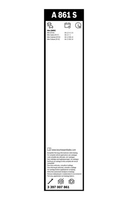 Picture of BOSCH - 3 397 007 861 - Wiper Blade (Window Cleaning)