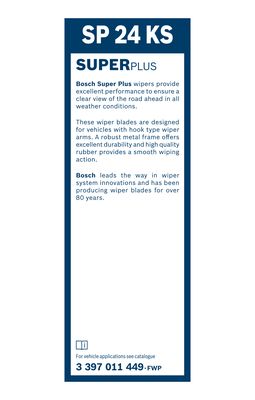 Picture of BOSCH - 3 397 011 449 - Wiper Blade (Window Cleaning)