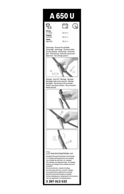 Picture of BOSCH - 3 397 013 532 - Wiper Blade (Window Cleaning)