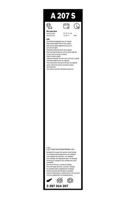 Picture of BOSCH - 3 397 014 207 - Wiper Blade (Window Cleaning)