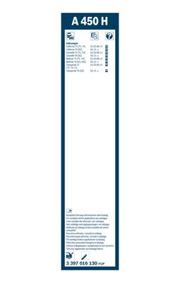 Picture of BOSCH - 3 397 016 130 - Wiper Blade (Window Cleaning)