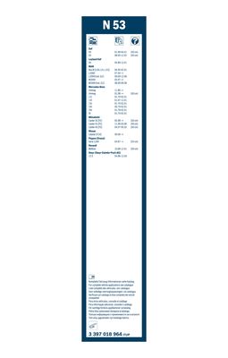 Picture of BOSCH - 3 397 018 964 - Wiper Blade (Window Cleaning)
