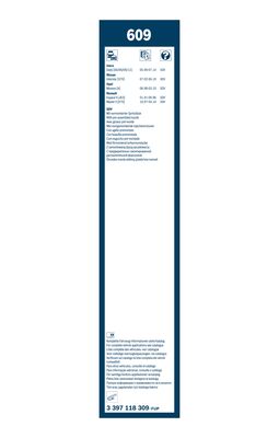 Picture of BOSCH - 3 397 118 309 - Wiper Blade (Window Cleaning)