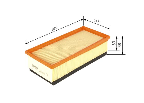 Picture of BOSCH - F 026 400 121 - Air Filter (Air Supply)