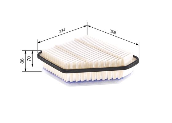 Picture of BOSCH - F 026 400 171 - Air Filter (Air Supply)