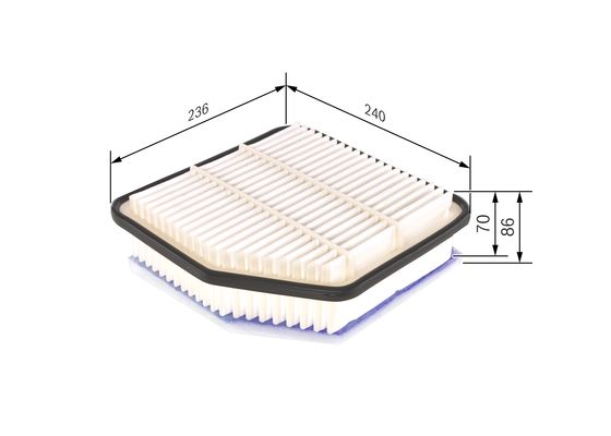 Picture of BOSCH - F 026 400 176 - Air Filter (Air Supply)