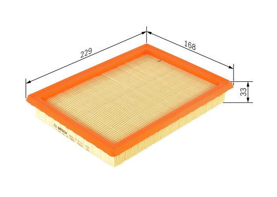 Picture of Air Filter - BOSCH - F 026 400 222
