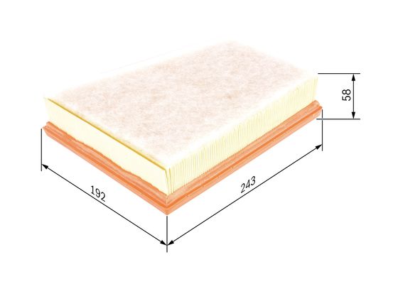Picture of BOSCH - F 026 400 250 - Air Filter (Air Supply)