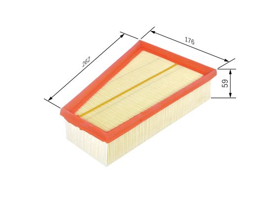 Picture of BOSCH - F 026 400 380 - Air Filter (Air Supply)