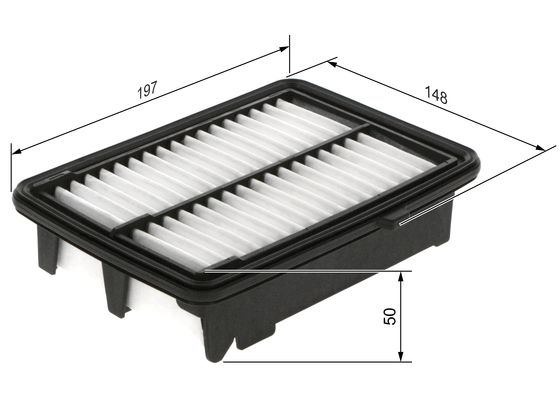 Picture of BOSCH - F 026 400 384 - Air Filter (Air Supply)