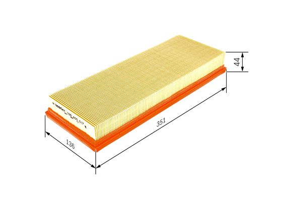 Picture of BOSCH - F 026 400 517 - Air Filter (Air Supply)
