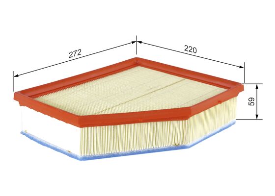 Picture of BOSCH - F 026 400 615 - Air Filter (Air Supply)