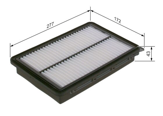 Picture of BOSCH - F 026 400 617 - Air Filter (Air Supply)