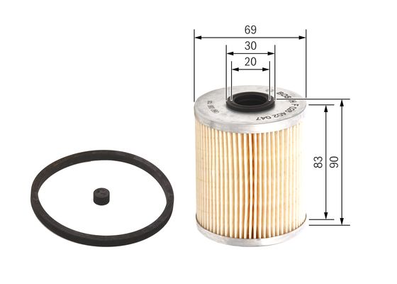 Picture of Fuel Filters - BOSCH - F 026 402 047