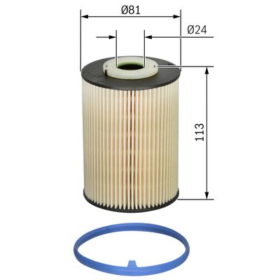 Picture of BOSCH - F 026 402 128 - Fuel Filter (Fuel Supply System)