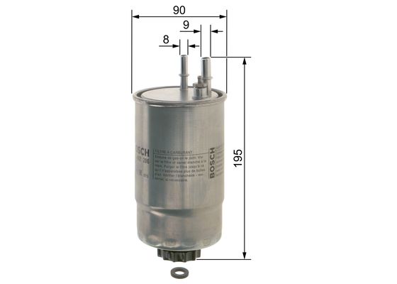 FILTER GORIVA - BOSCH - F 026 402 206