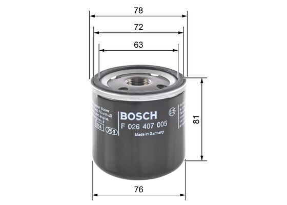 Picture of BOSCH - F 026 407 005 - Oil Filter (Lubrication)