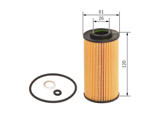 Picture of BOSCH - F 026 407 062 - Oil Filter (Lubrication)