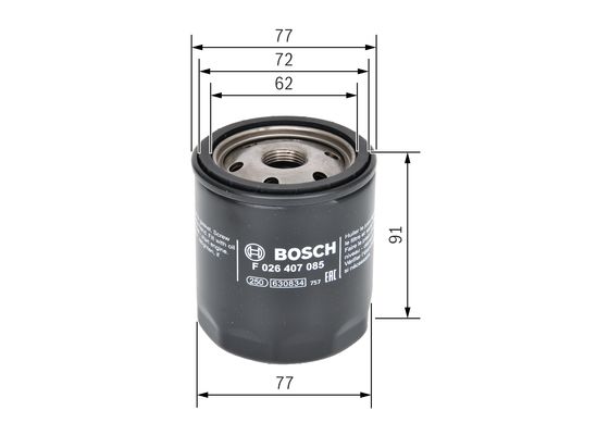 Picture of BOSCH - F 026 407 085 - Oil Filter (Lubrication)